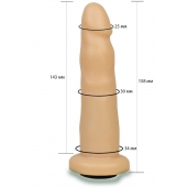 Телесная насадка Harness - 15,8 см. - LOVETOY (А-Полимер) - купить с доставкой в Пушкино