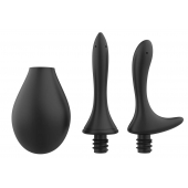 Черный анальный душ Nexus Anal Douche Set с 2 сменными насадками - Nexus Range - купить с доставкой в Пушкино