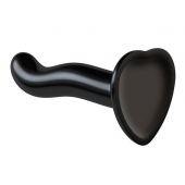 Черный фаллоимитатор-насадка Strap-On-Me P G spot Dildo size S - 16,4 см. - Strap-on-me - купить с доставкой в Пушкино