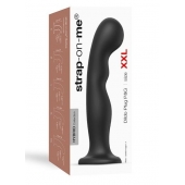Черная насадка Strap-On-Me Dildo Plug P G size XXL - Strap-on-me - купить с доставкой в Пушкино