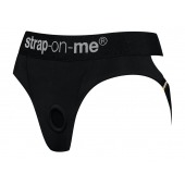 Черные трусики для насадок Heroine Lingerie Harness - size M - Strap-on-me - купить с доставкой в Пушкино