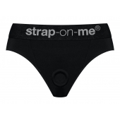 Черные трусики для насадок Heroine Lingerie Harness - size L - Strap-on-me - купить с доставкой в Пушкино