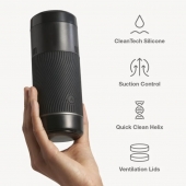 Черный мастурбатор с контролем всасывания Arcwave Pow Stroker - Arcwave - в Пушкино купить с доставкой