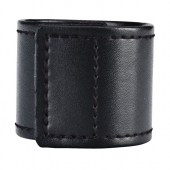 Хомут-утяжка для мошонки из искусственной кожи на липучке VELCRO BALL STRETCHER- 4 см. - BlueLine - в Пушкино купить с доставкой