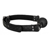 Черный кляп-шарик BALL GAG DIAMOND - Dream Toys - купить с доставкой в Пушкино