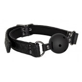 Черный кляп-шарик BALL GAG DIAMOND - Dream Toys - купить с доставкой в Пушкино