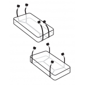 Фиксаторы для кровати WRAPAROUND MATTRESS RESTRAIN - Pipedream - купить с доставкой в Пушкино