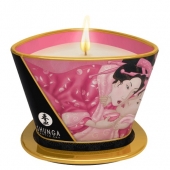 Массажная свеча Rose Petals с ароматом розы - 170 мл. - Shunga - купить с доставкой в Пушкино