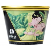 Массажная свеча Exotic Green Tea с ароматом зелёного чая - 170 мл. - Shunga - купить с доставкой в Пушкино