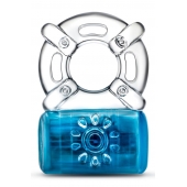 Синее эрекционное виброкольцо Pleaser Rechargeable C-Ring - Blush Novelties - в Пушкино купить с доставкой