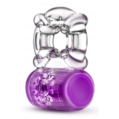 Фиолетовое эрекционное виброкольцо Pleaser Rechargeable C-Ring - Blush Novelties - в Пушкино купить с доставкой