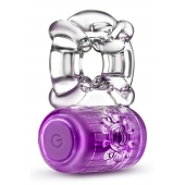 Фиолетовое эрекционное виброкольцо One Night Stand Vibrating C-Ring - Blush Novelties - в Пушкино купить с доставкой
