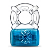 Синее эрекционное виброкольцо One Night Stand Vibrating C-Ring - Blush Novelties - в Пушкино купить с доставкой