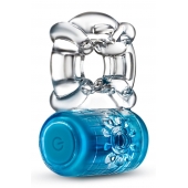 Синее эрекционное виброкольцо One Night Stand Vibrating C-Ring - Blush Novelties - в Пушкино купить с доставкой