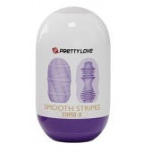 Сиреневый мастурбатор-яйцо Smooth Stripes - Baile - в Пушкино купить с доставкой