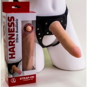 Страпон Харнесс из трусиков и насадки-фаллоса - 17,5 см. - LOVETOY (А-Полимер) - купить с доставкой в Пушкино