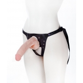 Реалистичный фаллос на поясе Harness - 20,5 см. - LOVETOY (А-Полимер) - купить с доставкой в Пушкино