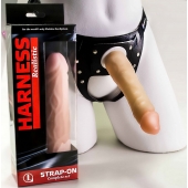 Телесная насадка-фаллос на трусиках с плугом - 16,5 см. - LOVETOY (А-Полимер) - купить с доставкой в Пушкино