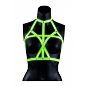Портупея Bra Harness с неоновым эффектом - размер L-XL - Shots Media BV - купить с доставкой в Пушкино