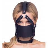 Черный намордник с кляпом-шаром Head Harness With A Gag - Orion - купить с доставкой в Пушкино