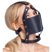 Черный намордник с кляпом-шаром Head Harness With A Gag - Orion - купить с доставкой в Пушкино