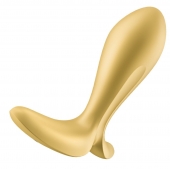 Золотистый анальный вибростимулятор Intensity Plug - Satisfyer - в Пушкино купить с доставкой