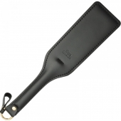 Черная кожаная шлепалка SitaBlack - 30 см. - Sitabella - купить с доставкой в Пушкино
