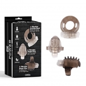 Набор из 3 дымчатых эрекционных колец с вибрацией Teasers Ring Kit - Chisa - в Пушкино купить с доставкой