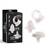 Набор из 3 прозрачных эрекционных колец с вибрацией Teasers Ring Kit - Chisa - в Пушкино купить с доставкой