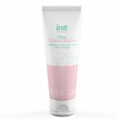 Лубрикант на водной основе Vibe Sensation с клубничным вкусом и легким вибрирующим эффектом - 50 гр. - INTT - купить с доставкой в Пушкино