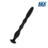 Черный силиконовый уретральный стимулятор - 10 см. - Sex Expert - купить с доставкой в Пушкино