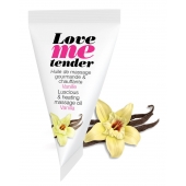 Съедобное согревающее массажное масло Love Me Tender Vanilla с ароматом ванили - 10 мл. - Love to Love - купить с доставкой в Пушкино