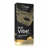 Съедобный гель Dual Vibe Pina Colada с эффектом вибрации и вкусом коктейля пина колада - 15 мл. - ORGIE - купить с доставкой в Пушкино