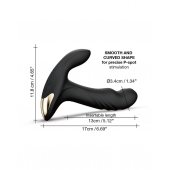 Черный вибромассажер простаты Multi P-Joy с 3 моторами - Dorcel - в Пушкино купить с доставкой