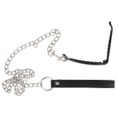 Зажим для половых губ с поводком Pussy Clamp With A Leash - Orion - купить с доставкой в Пушкино