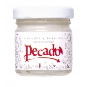 Массажная свеча Caramel   Popcorn - 35 мл. - Pecado - купить с доставкой в Пушкино