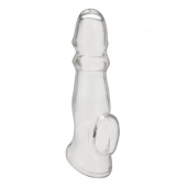 Прозрачная насадка для пениса Girthy Penis Enhancing Sleeve Extension - 17,1 см. - BlueLine - в Пушкино купить с доставкой