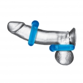 Комплект из двух колец для пениса 2-Pack Ultra-Stretch Stamina Endurance Ring - BlueLine - в Пушкино купить с доставкой