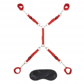 Красная фиксация на матрас Classic Bedspreader - Lux Fetish - купить с доставкой в Пушкино