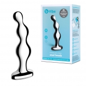 Стальной анальный фаллоимитатор для простаты Stainless Steel Anal Beads - 13 см. - b-Vibe - в Пушкино купить с доставкой