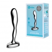 Стальной стимулятор простаты Stainless Steel Prostate Plug - 11,5 см. - b-Vibe - в Пушкино купить с доставкой