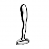 Стальной стимулятор простаты Stainless Steel Prostate Plug - 11,5 см. - b-Vibe - в Пушкино купить с доставкой