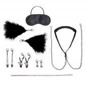 Большой эротический набор из 12 предметов Interchangeable Collar   Nipple Clips Set - Lux Fetish - купить с доставкой в Пушкино