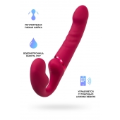 Малиновый безремневой страпон Lapis - 23 см. - Lovense - купить с доставкой в Пушкино