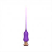 Фиолетовый тонкий стимулятор Nipple Vibrator - 23 см. - I-MOON - купить с доставкой в Пушкино