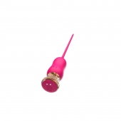 Розовый тонкий стимулятор Nipple Vibrator - 23 см. - I-MOON - купить с доставкой в Пушкино