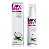Съедобное согревающее массажное масло Love Me Tender Cocos с ароматом кокоса - 100 мл. - Love to Love - купить с доставкой в Пушкино