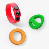 Набор из 3 разноцветных эрекционных колец Kit Neon Ring - Love to Love - в Пушкино купить с доставкой