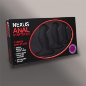 Набор из 3 массажеров простаты чёрного цвета NEXUS ANAL STARTER KIT - Nexus Range - в Пушкино купить с доставкой