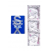 Розовые презервативы Sagami Xtreme FEEL FIT 3D - 3 шт. - Sagami - купить с доставкой в Пушкино